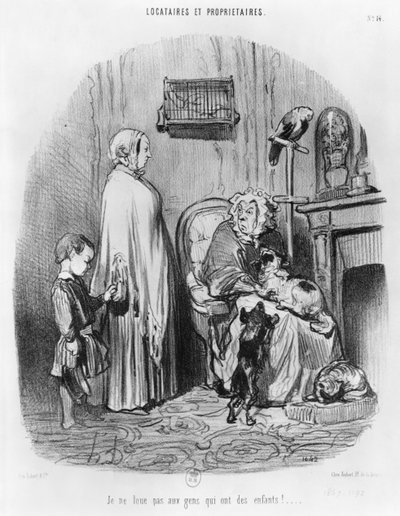 I do not hire people with children, plate 14 from the series 
